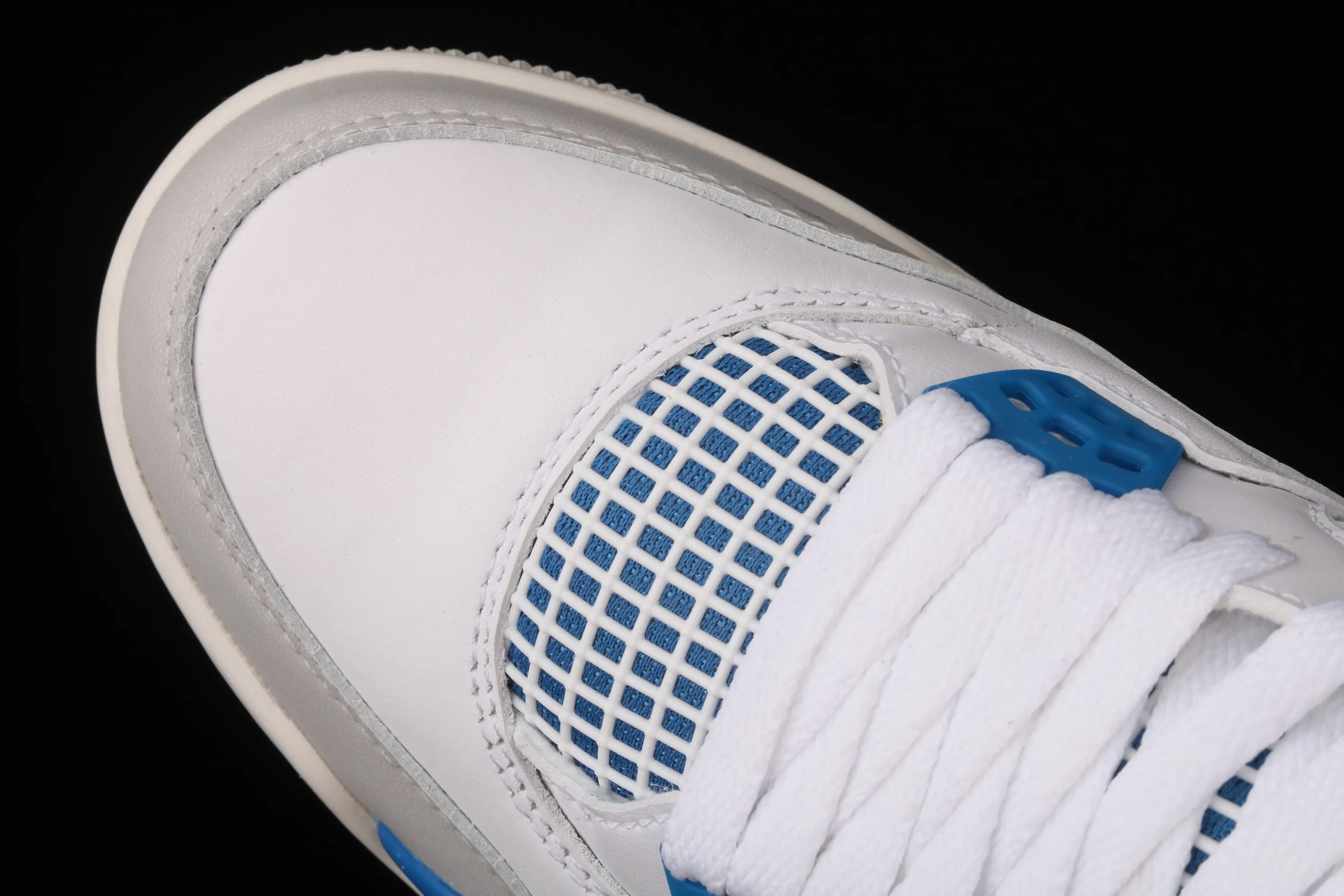 All categories Air Jordan Jordan series basketball shoes Air Jordan 4 pure original Air Jordan 4 Retro "Military Blue" AJ4 Joe 4 white blue 308497-105